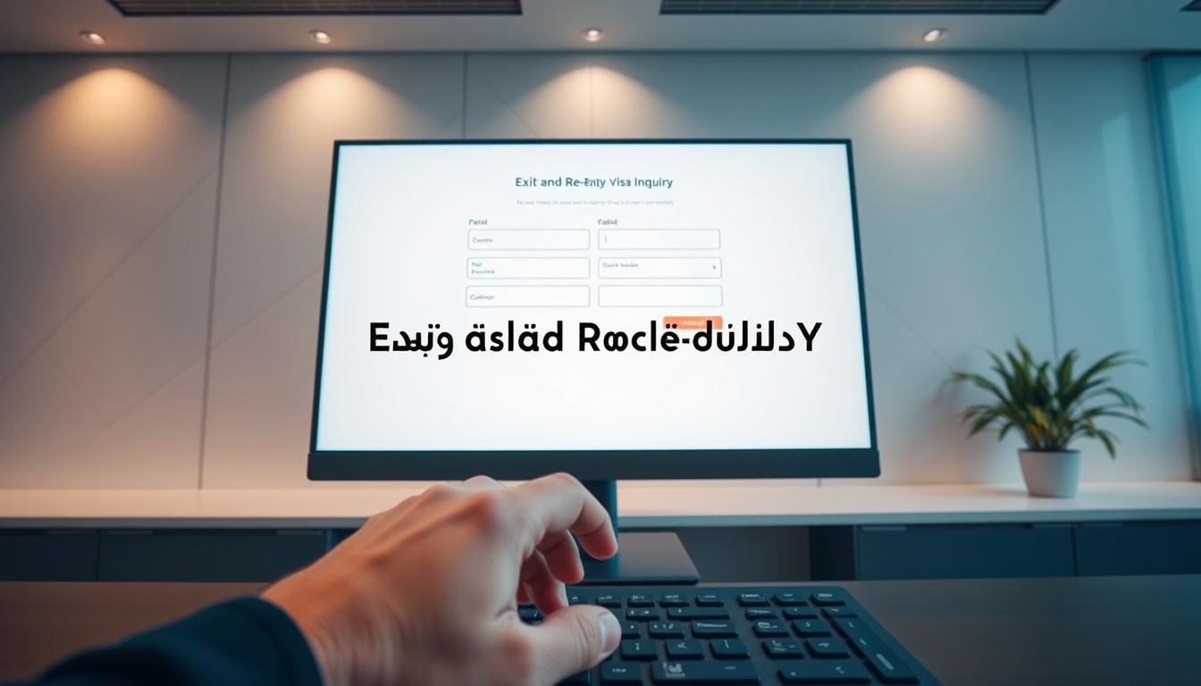 الاستعلام عن تأشيرة خروج وعودة